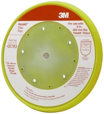 50% OFF - 3M™ Hookit™ Pad D/F, 05783, 8 in x 5 bolt hole, 1 per case ()