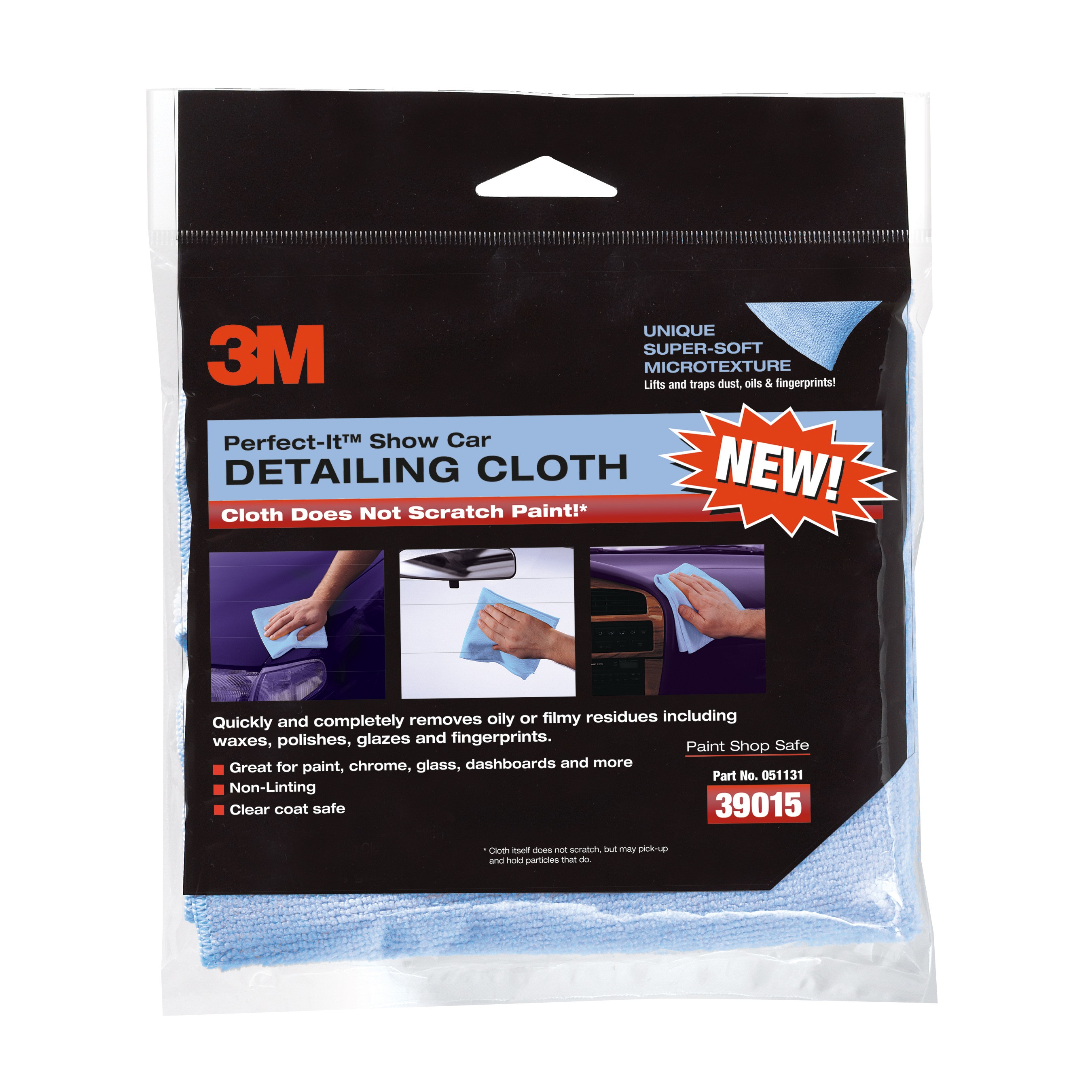 3M™ Perfect-It® III Auto Detailing Cloth 06020, Blue, 6/6, 6 pack (Case of 6) SKU 7100100898
