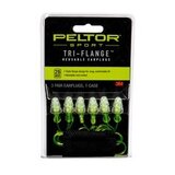 Peltor™ Sport Tri-Flange™ Corded Reusable Earplugs 97317-10C, 3 Pair Pack Neon Yellow (Case of 10...
