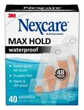 Nexcare™ Max Hold Waterproof Bandages MHW-40, Assorted 40 ct value pack (Case of 24) SKU 71001840...