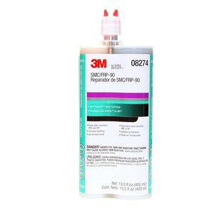 3M™ SMC/Fiberglass Repair Adhesive-90, 08274, Black, 400 mL Cartridge, 6 per case