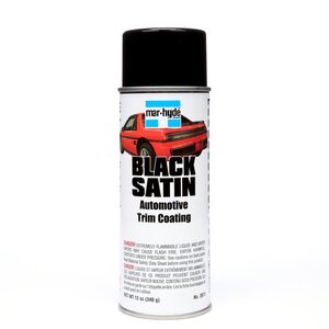 Mar-Hyde® Black Satin™ Automotive Trim Coating, 03811, Aerosol, 12 oz Net Wt, 12 per case