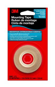 3M™ Indoor Window Film Mounting Tape 2145C, 1/2 in. x 13.8 yd., Clear, 1 Roll/Pack