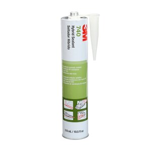 3M™ Adhesive Sealant 740 UV, White, 600 mL Sausage Pack, 12/Case