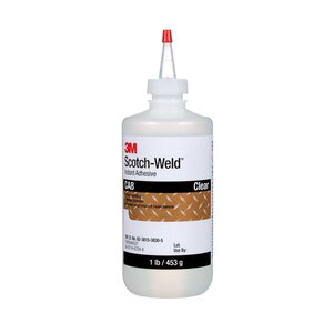 3M™ Scotch-Weld™ Instant Adhesive CA8, Clear, 1 Pound Bottle, 1/case