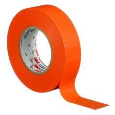 3M™ Temflex™ Vinyl Electrical Tape 165, Orange, 3/4 in x 60 ft (19 mm x 18 m), 6 mil, 100 Rolls/Case