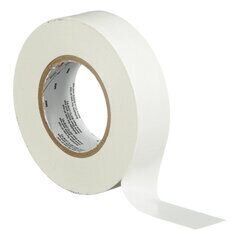 3M™ Temflex™ Vinyl Electrical Tape 165, White, 3/4 in x 60 ft (19 mm x 18 m), 6 mil, 100 Rolls/Case