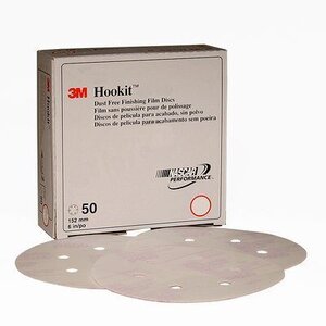 3M™ Hookit™ Finishing Film Abrasive Disc 260L, 01069, 6 in, Dust Free, P1000, 100 discs per carton, 4 cartons per case