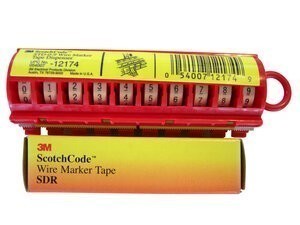 3M™ Wire Marker Tape Numbers SDR 60-69