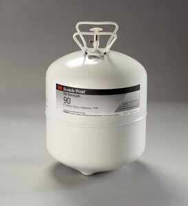 3M™ Hi-Strength 90 Cylinder Spray Adhesive, Clear, Large Cylinder (Net Wt 28.8 lb), 1/case