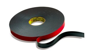 3M™ VHB™ Flame Retardant Tape 5958FR, Black, 1 in x 36 yd, 40 mil, 9 rolls per case