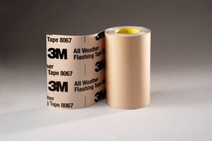 3M™ All Weather Flashing Tape 8067, Tan, 12 in x 75 ft, 4 rolls per case, Slit Liner (2-10 Slit)