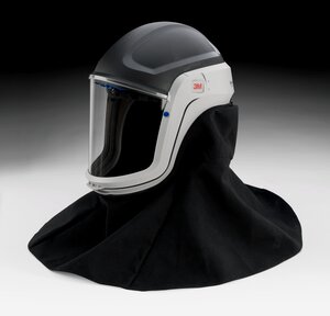 3M™ Versaflo™ Respiratory Helmet Assembly M-407, with Premium Visor and Flame Resistant Shroud, 1 EA/Case