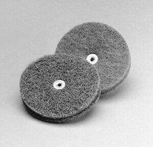 Standard Abrasives™ Buff and Blend Circle Buff GP 724296, 5 in x 3 Ply x 1/4-20 A MED, 25 per case