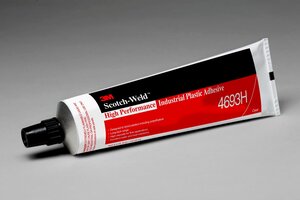 3M™ High Performance Industrial Plastic Adhesive 4693H, Light Amber, 5 oz Tube, 36/case