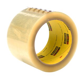 Scotch® Box Sealing Tape 373, Clear, 72 mm x 50 m, 24 per case