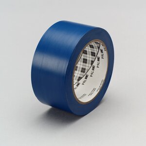3M™ General Purpose Vinyl Tape 764, Blue, 3 in x 36 yd, 5 mil, 12 rolls per case