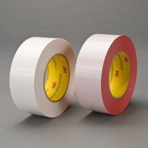 3M™ Double Coated Tape 9738, Clear, 72 mm x 55 m, 4.3 mil, 16 rolls per case