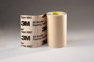 3M™ All Weather Flashing Tape 8067 Tan, 9 in x 75 ft, 4 per case, Slit Liner (2-7 Slit)