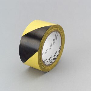 3M™ Safety Stripe Tape 5702, Black/Yellow, 1 in x 36 yd, 5.4 mil, 36 rolls per case, Individually Wrapped Conveniently Packaged