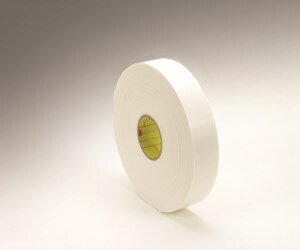3M™ Double Coated Polyethylene Foam Tape 4466W, White, 54 in x 36 Yds, 62 mil, 1 roll per case