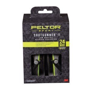 Peltor™ Sport Shotgunner™ II Low-Profile Hearing Protector, 97040-PEL-6C, 24 NRR Black/Gray