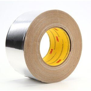 3M™ Aluminum Foil Tape 439, Silver, 36 in x 60 yd, 3.1 mil, 1 roll per case