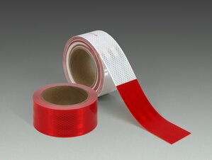 3M™ Diamond Grade™ Conspicuity Markings 983-326 Red/White, HH Logo, 2 in x 50 yd
