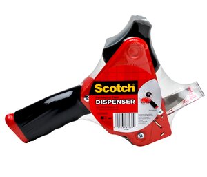 Scotch® Heavy Duty Packaging Tape Dispenser ST-181, Foam Handle with Retractable Blade