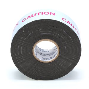Scotch® Electrical Semi-Conducting Tape 13, 1 in x 15 ft, Printed, Black, 1 roll/carton, 112 rolls/Case