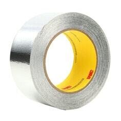 3M™ Aluminum Foil Tape 425, Silver, 50 mm x 55 m, 4.6 mil, 24 Roll/Case (This price is for a MOQ ...