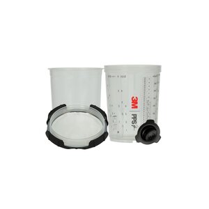 3M™ PPS™ Series 2.0 Spray Cup System Kit, 26112, Midi (13.5 fl oz, 400 mL), 200 Micron Filter, 1 kit per case
