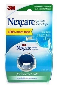 Nexcare™ Flexible Clear First Aid Tape Dispenser 778, 1 in x 10 yd