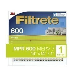 Filtrete™ Electrostatic Air Filter 600 MPR 9881DC-4, 14 in x 14 in x 1 in (35.5 cm x 35.5 cm x 2.5cm)