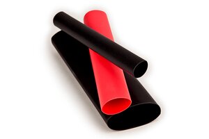 3M™ Thin-Wall Heat Shrink Tubing EPS-300, Adhesive-Lined, 3/4-48"-Red-45 Pcs, 48 in length sticks, 45 pieces/case