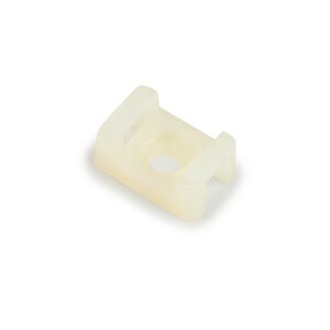 3M™ Cable Tie Base 06299, Screw Mount, Natural/Nylon, 0.87 in x 0.62 in, 100 per bag, 500/Case