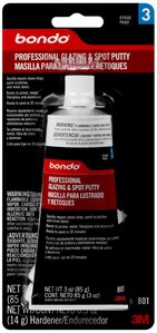 Bondo® Professional Glazing and Spot Putty, 00801, 3.0 oz