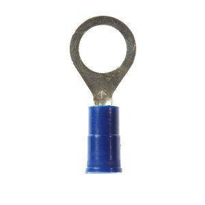 3M™ Scotchlok™ Block Fork, Vinyl Insulated Brazed Seam MV14-6FB/SK, Stud Size 6, suitable for use in a terminal block