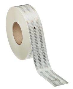 3M™ Diamond Grade™ Conspicuity Markings 983-10 White, DOT, 2 in x 50 yd, kiss-cut every 2 in and 4 in