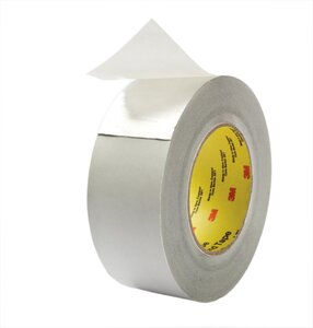 3M™ Aluminum Foil Tape 427, Silver, 4 in x 60 yd, 4.6 mil, 12 rolls per case