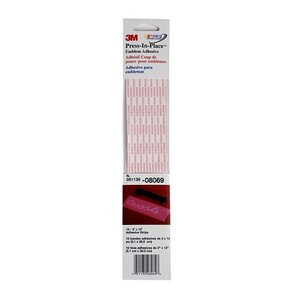 3M™ Press-In-Place Emblem Adhesive, 08069, 2 in x 12 in, 60 rolls percase