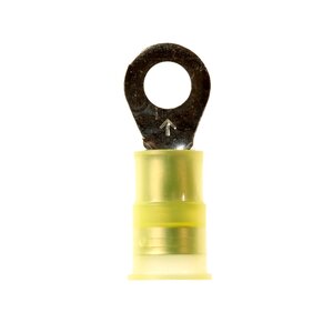 3M™ Scotchlok™ Ring Nylon Insulated, 50/bottle, MNG10-10RX, standard-style ring tongue fits around the stud