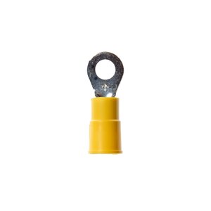 3M™ Scotchlok™ Ring Vinyl Insulated, 50/bottle, MV10-10RX, standard-style ring tongue fits around the stud