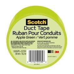 Scotch® Duct Tape 920-GRN-C, 1.88 in x 20 yd (48 mm x 18,2 m), Green