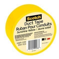 Scotch® Duct Tape 920-YLW-C, 1.88 in x 20 yd (48 mm x 18,2 m), Yellow