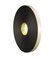 3M™ Double Coated Polyethylene Foam Tape 4492BF, Black, 2.82 in x 180 yd, 31 mil, Film Liner, PET White Liner, 80 rolls per pallet